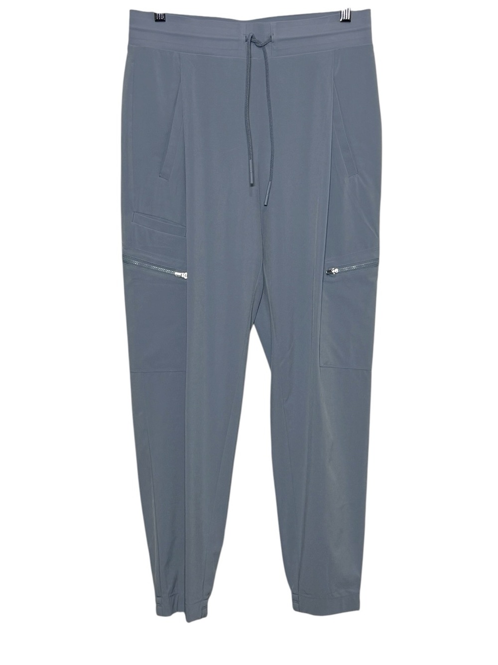 Athleta Pants Size‎ 4 Gray Go Far Travel Jogger Zip Pocket Stretch Lightweight